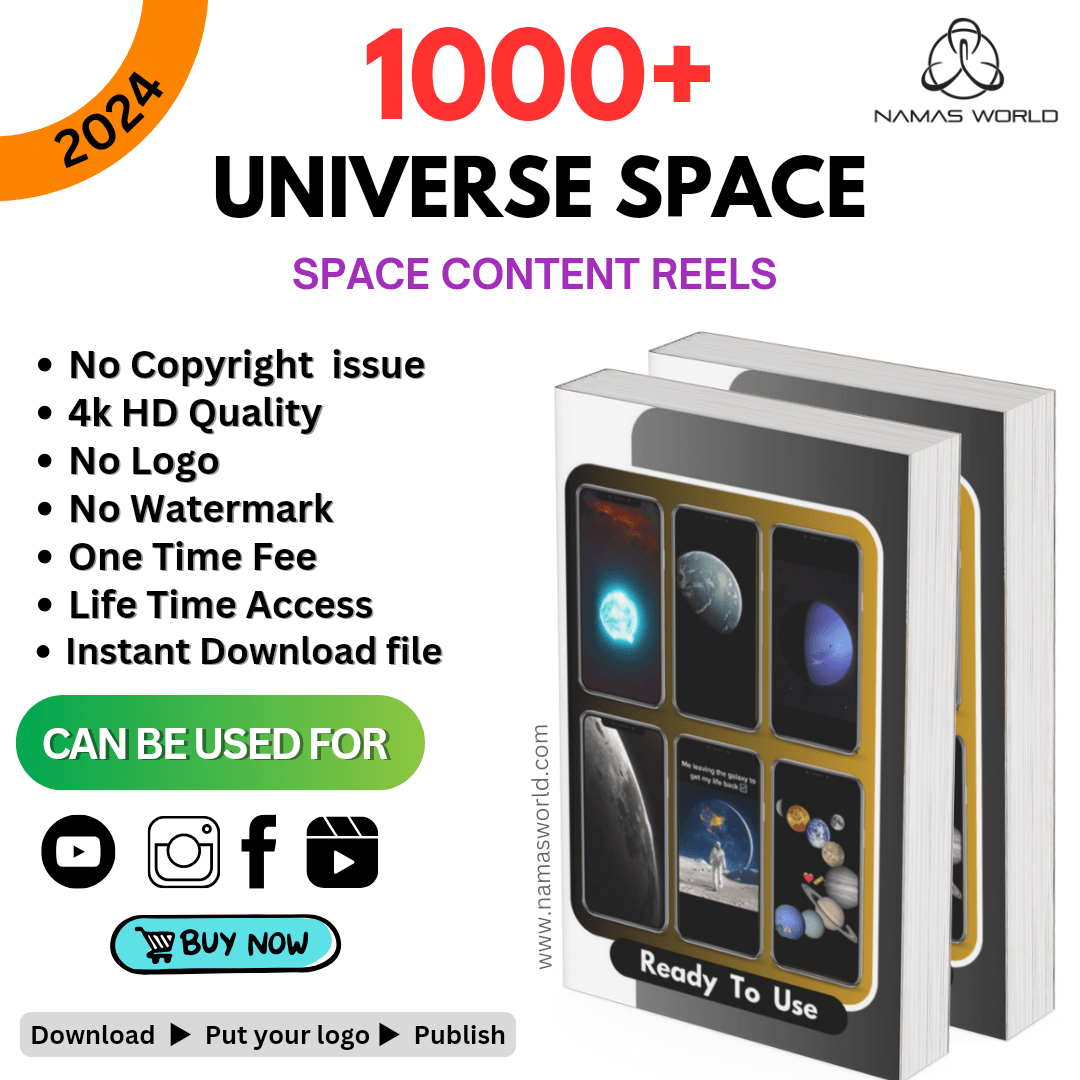 1000+ Universe Space Content Reels/Shorts Bundle Namas World