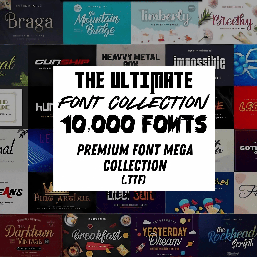 10000+ High-Quality Premium Fonts: A Designers Dream Collection Namas World