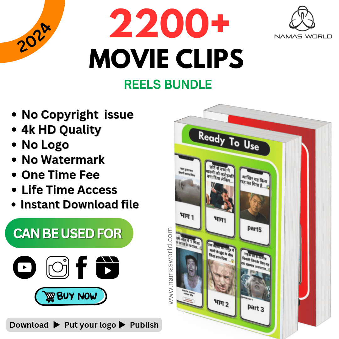 2200+ Movie Clips reels/shorts bundle Namas World