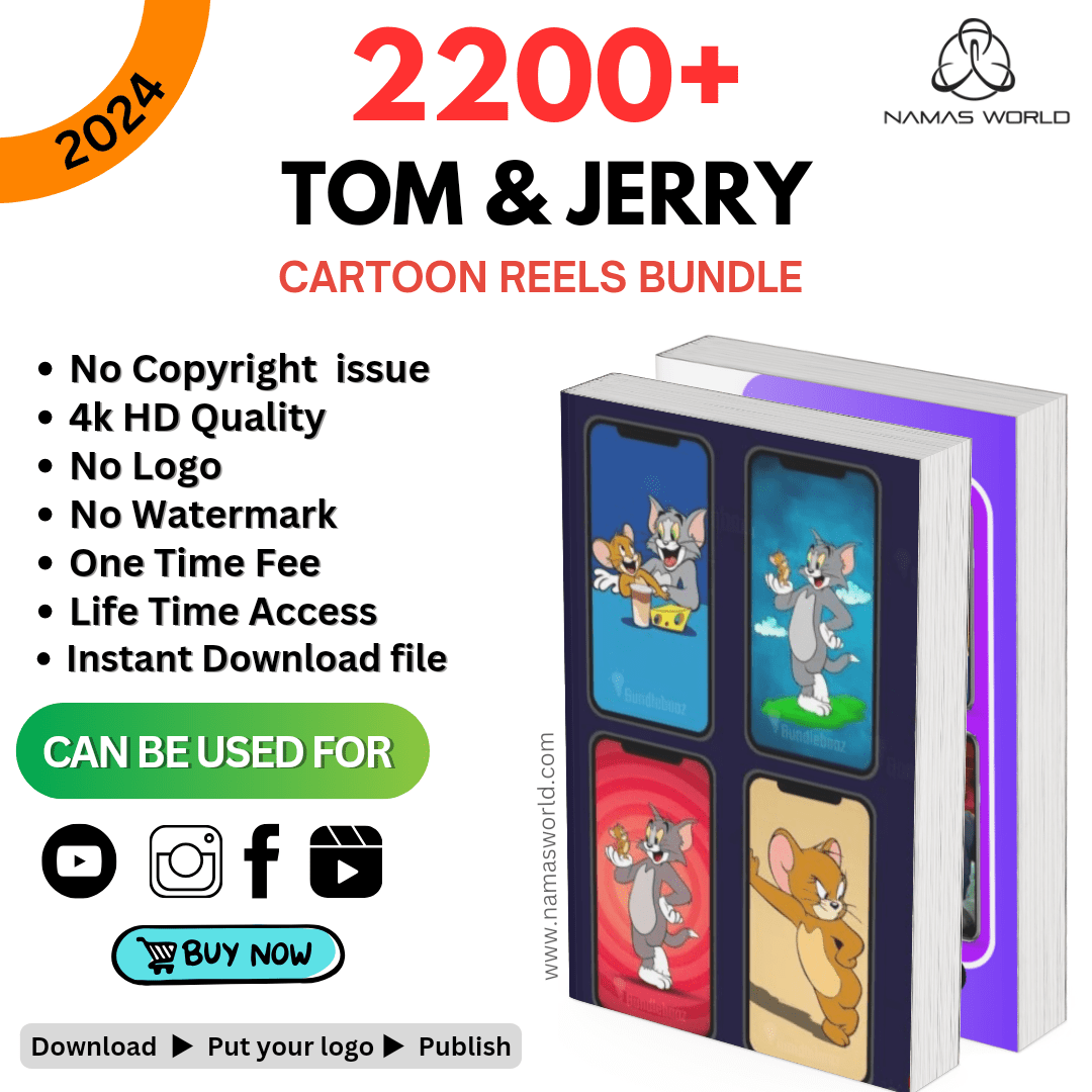 2200+ Tom & Jerry Cartoon reels/shorts bundle Namas World