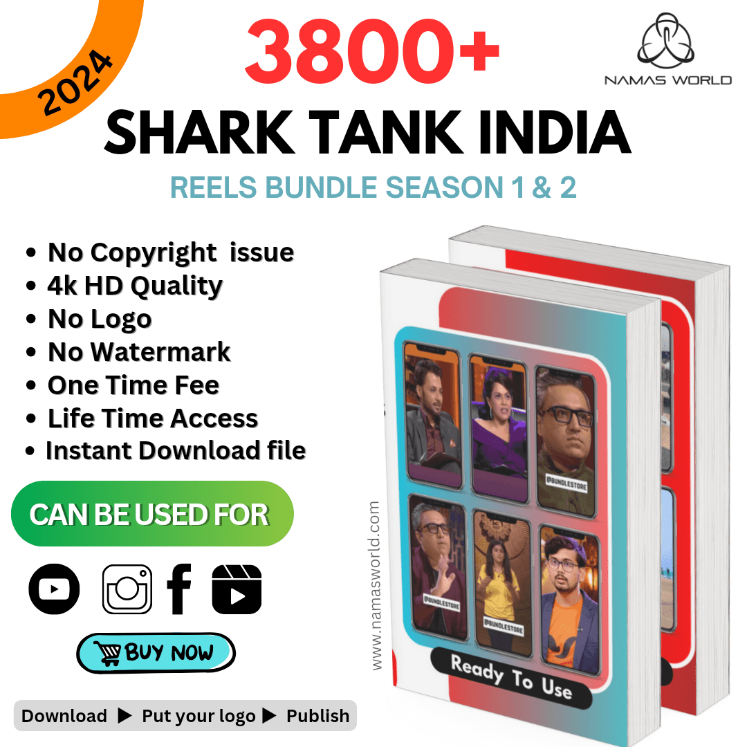 3800+ Shark Tank India Reels/Shorts Season 1 & 2 Namas World