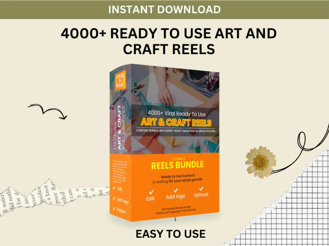 4000+ Viral Ready To Use Art & Craft Reels Namas World