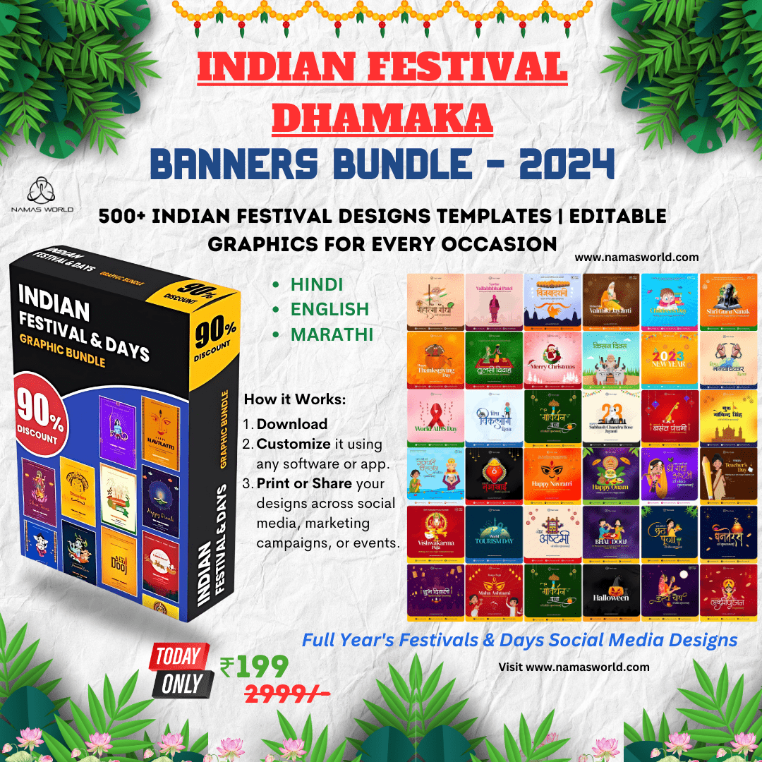 500+ Indian Festival Design Templates | Editable Graphics for Every Occasion Namas World