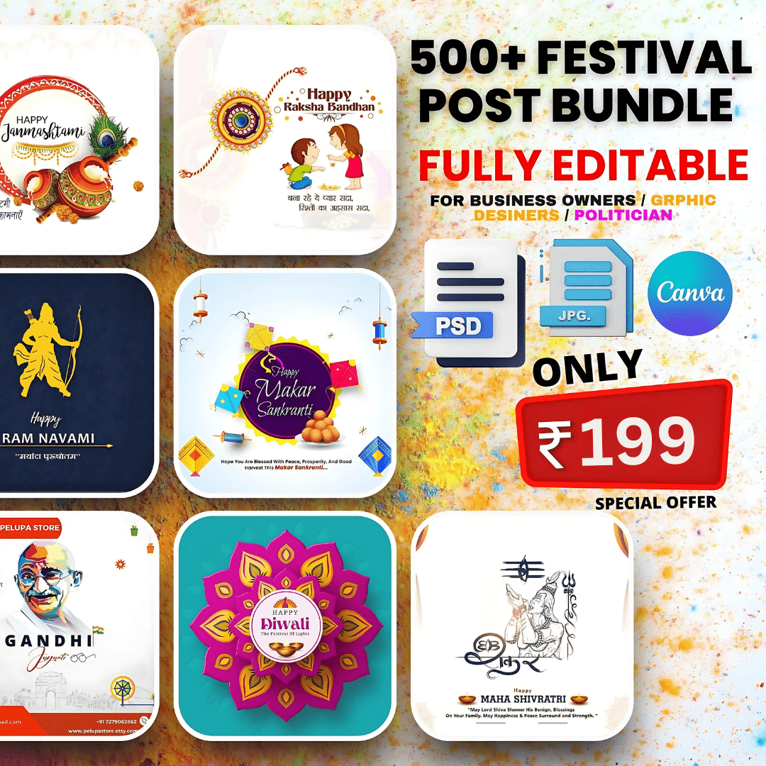 500+ Indian Festival Design Templates | Editable Graphics for Every Occasion Namas World