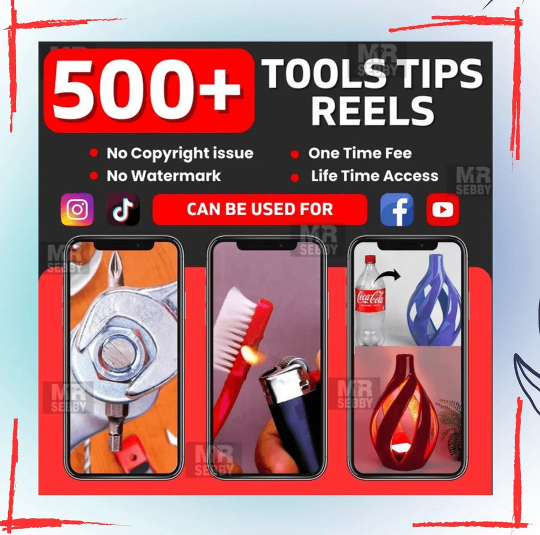 500+ Tools Tips & craft reels/shorts bundle Namas World