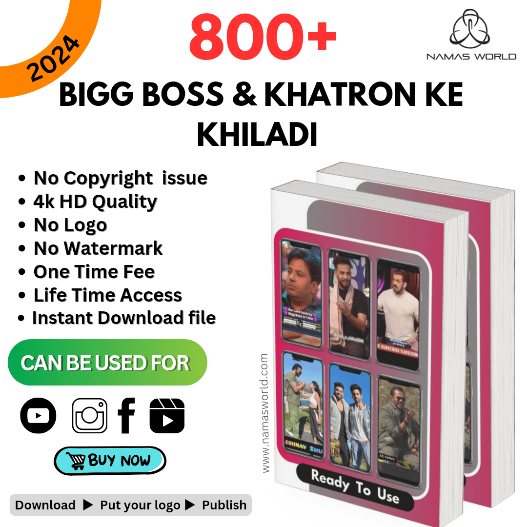 800+ BigBoss & Khatron Ke Khiladi Reels/Shorts Bundle Namas World